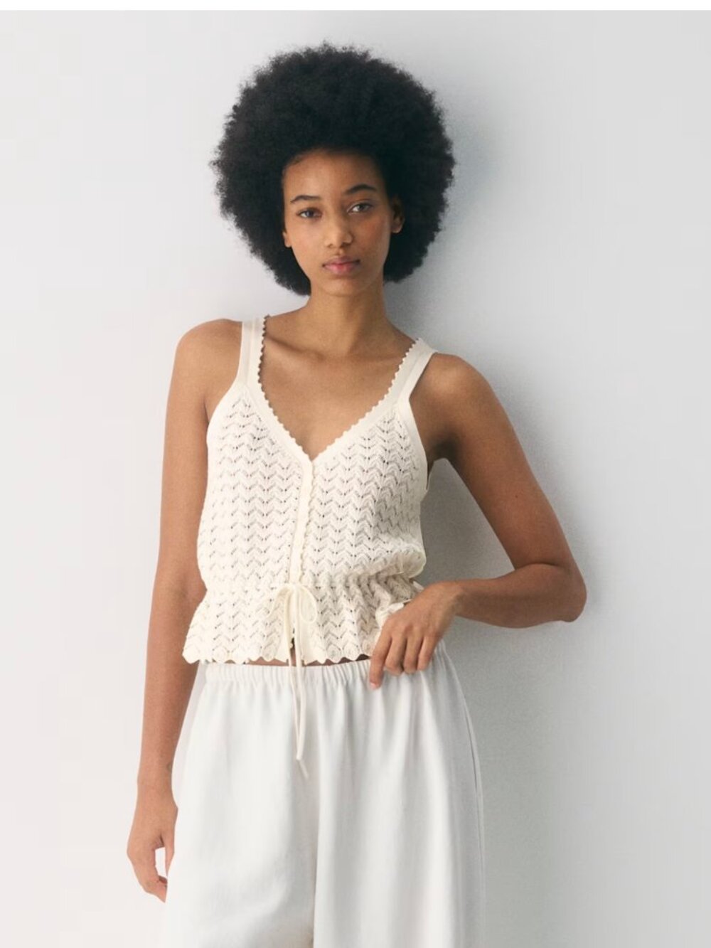 BNWT Wilfred Cotton Charm™ Semantic Top Small Light Birch